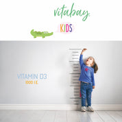 Vitamin D3 1000 IE - Vegane Lutschtabletten für Kinder
