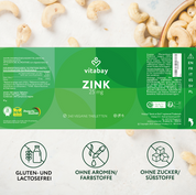 Zink  25mg - Vegane Tabletten