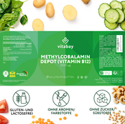 Vitamin B12 Depot 5000 mcg - Vegane Lutschtabletten