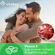 Vitamin K2 MK-7 200 µg - Vegane Tabletten