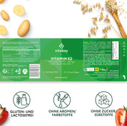 Vitamin K2 MK-7 200 µg - Vegane Tabletten