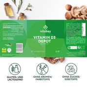 Vitamin D3 Depot 50.000 I.E. - Vegane Tabletten