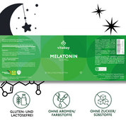 Melatonin 0,5mg - Vegane Lutschtabletten - Das Schlaf-Hormon!