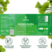 Ginkgo Biloba 6000 mg - 180 vegane Kapseln