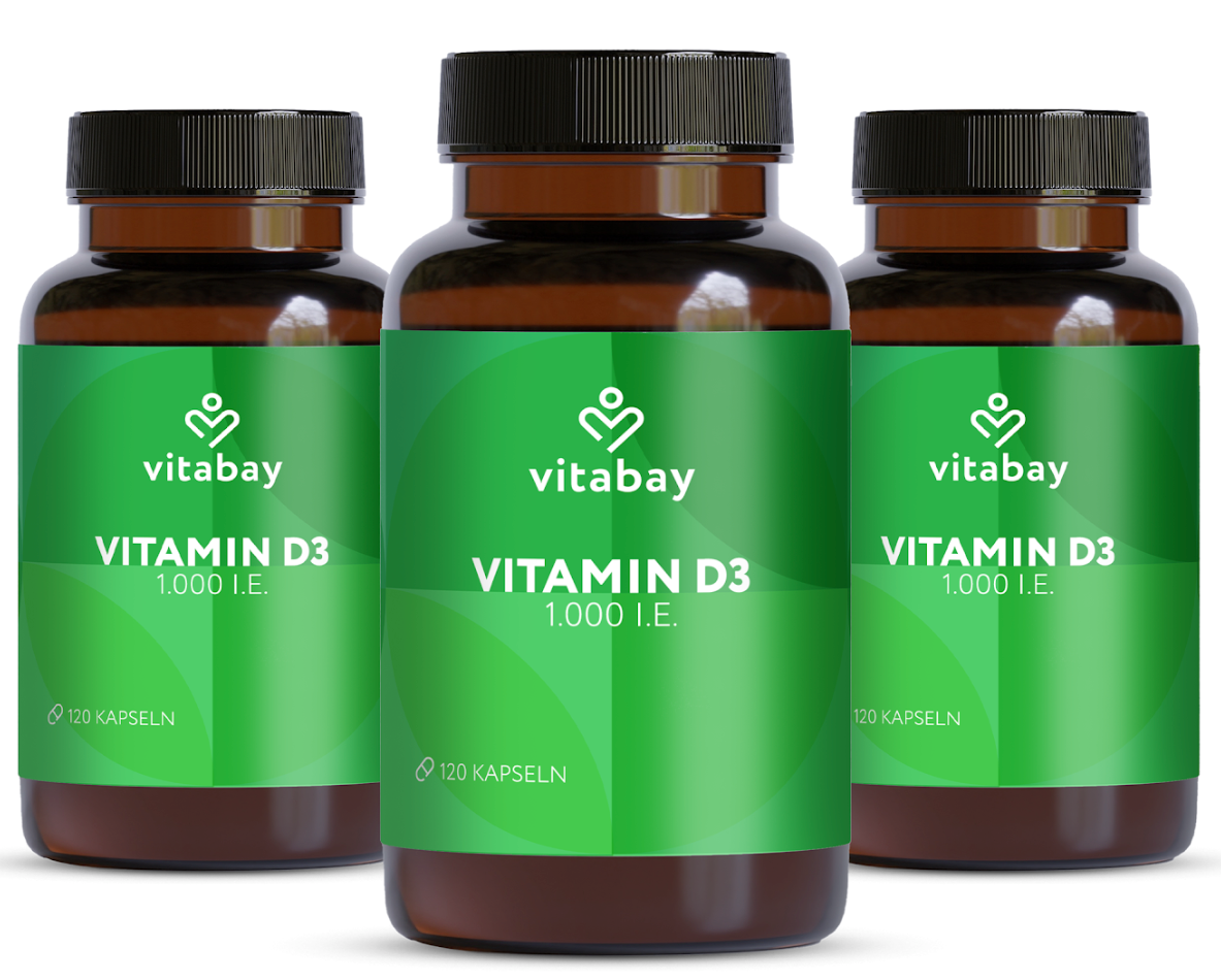 Vitamin D3 1000 I.E. - Vegane Kapseln