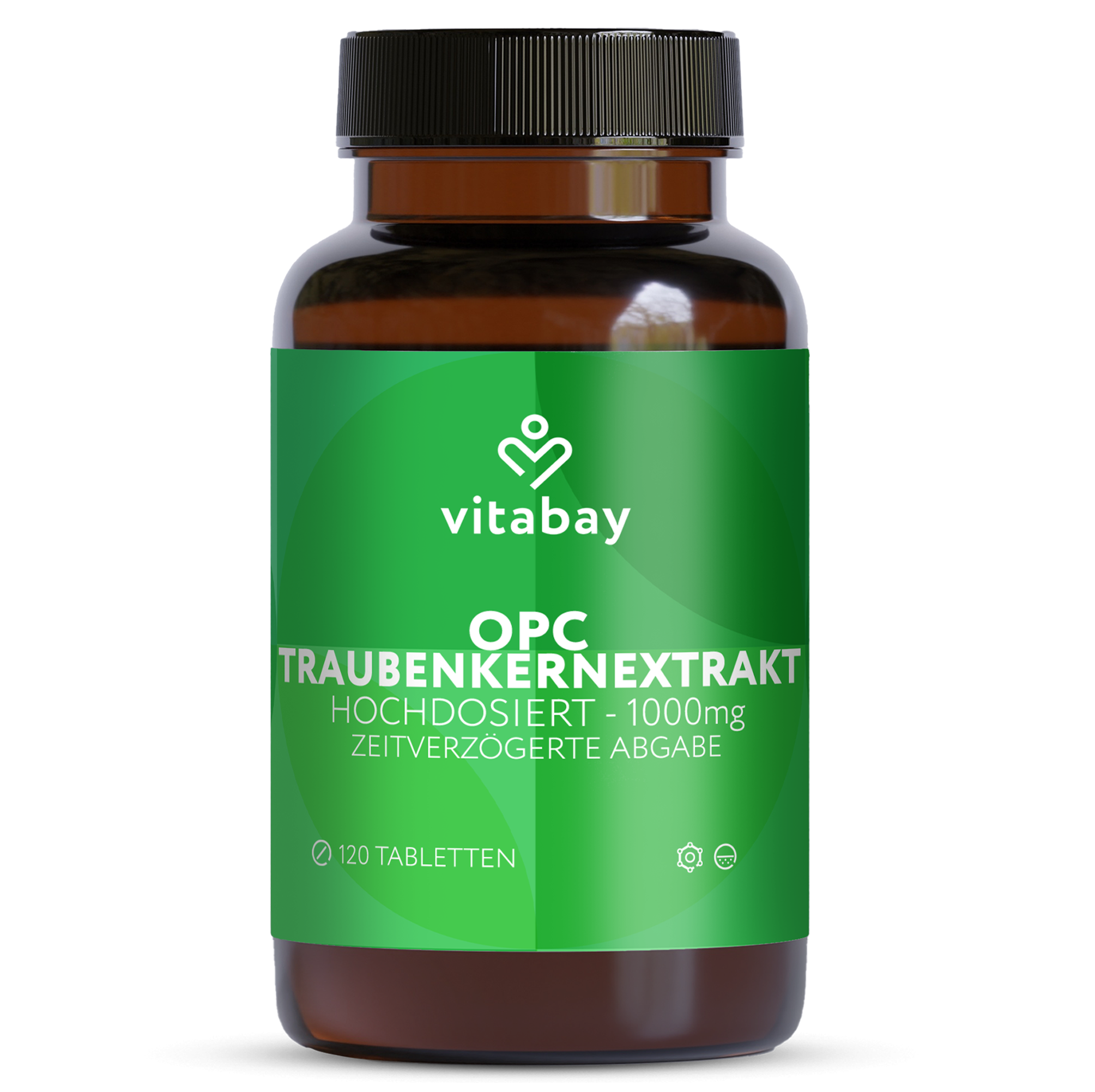 OPC Traubenkernextrakt hochdosiert - 1000 MG - 120 Vegane Tabletten