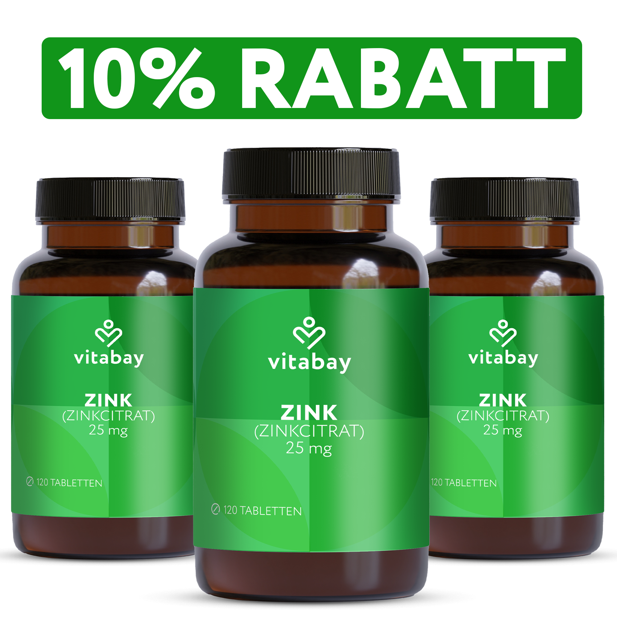 Zink  25mg - Vegane Tabletten