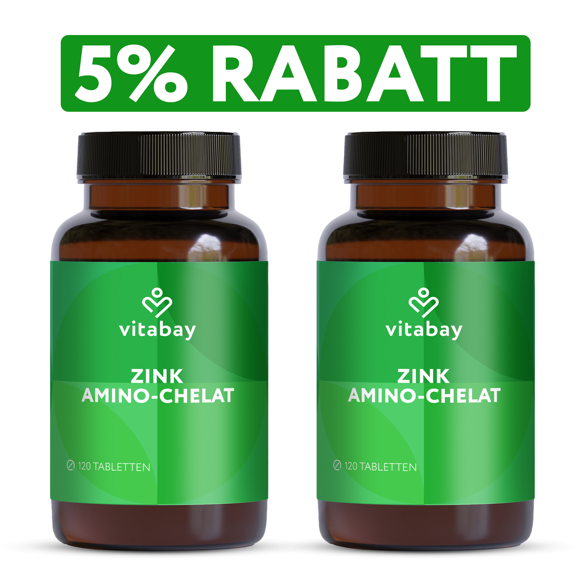 Zink Amino-Chelat - 120 vegane Tabletten