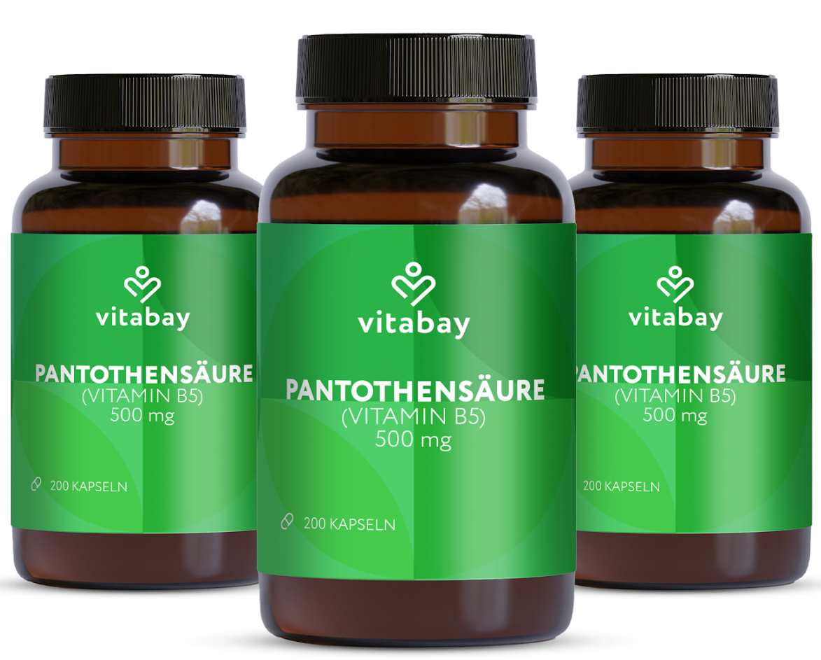 Pantothensäure (Vitamin B5) Magensaftresistent  - 500 mg