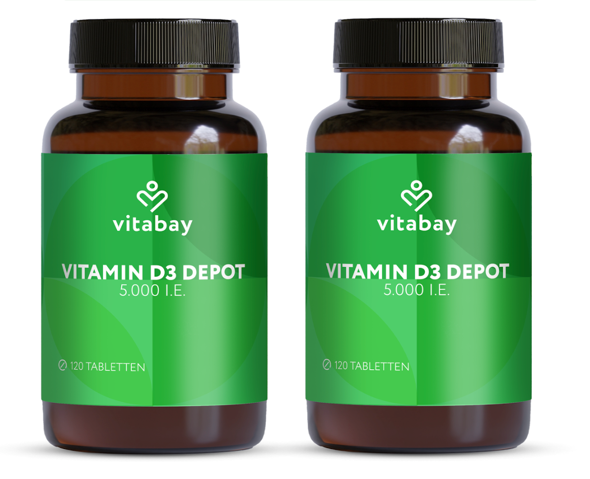 Vitamin D3 Depot 5.000 I.E. - Vegane Tabletten