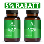 Folsäure - Folic Acid - 1000 mcg - 240 vegane Tabletten