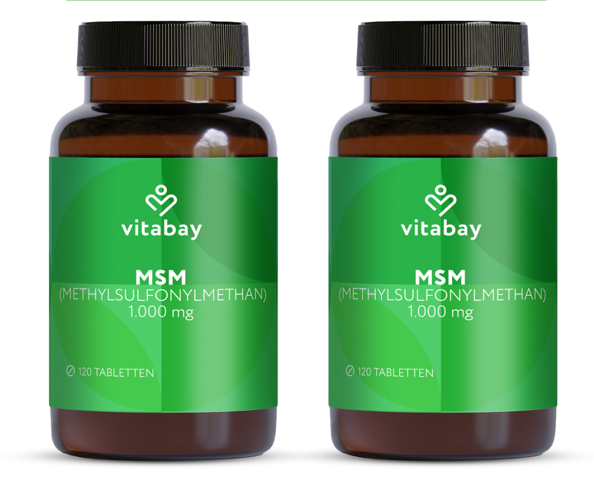 MSM (Methylsulfonylmethan) 1000 mg -  Vegane Tabletten