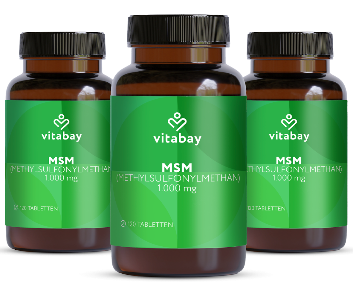 MSM (Methylsulfonylmethan) 1000 mg -  Vegane Tabletten