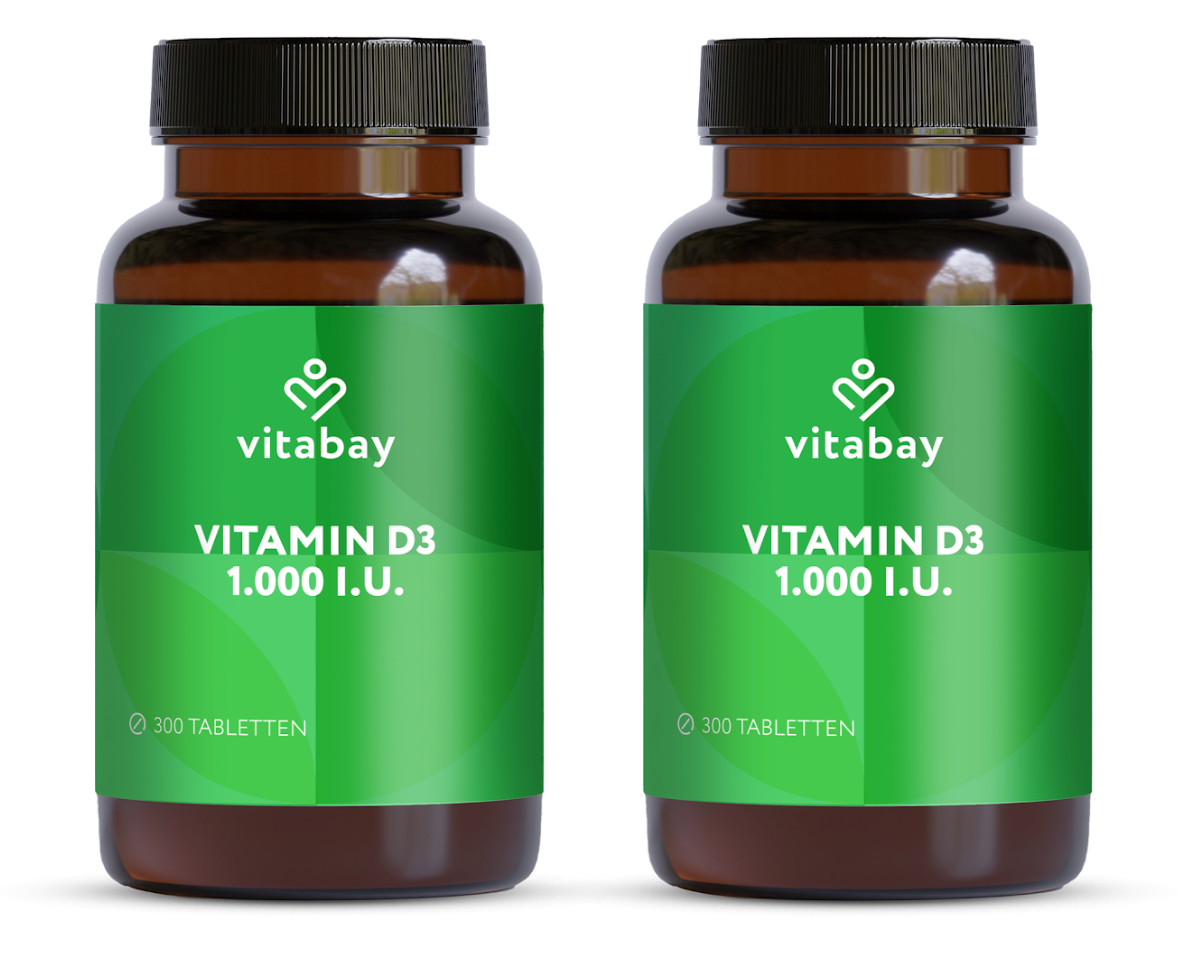 Vitamin D3 1.000 I.E.  - Vegane Tabletten