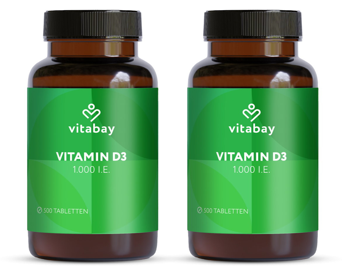 Vitamin D3 1.000 I.E.  - Vegane Tabletten