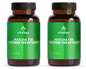 Matcha Tee + Grüner Tee Extrakt - 90 vegane Kapseln