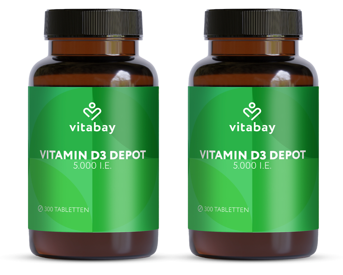 Vitamin D3 Depot 5.000 I.E. - Vegane Tabletten