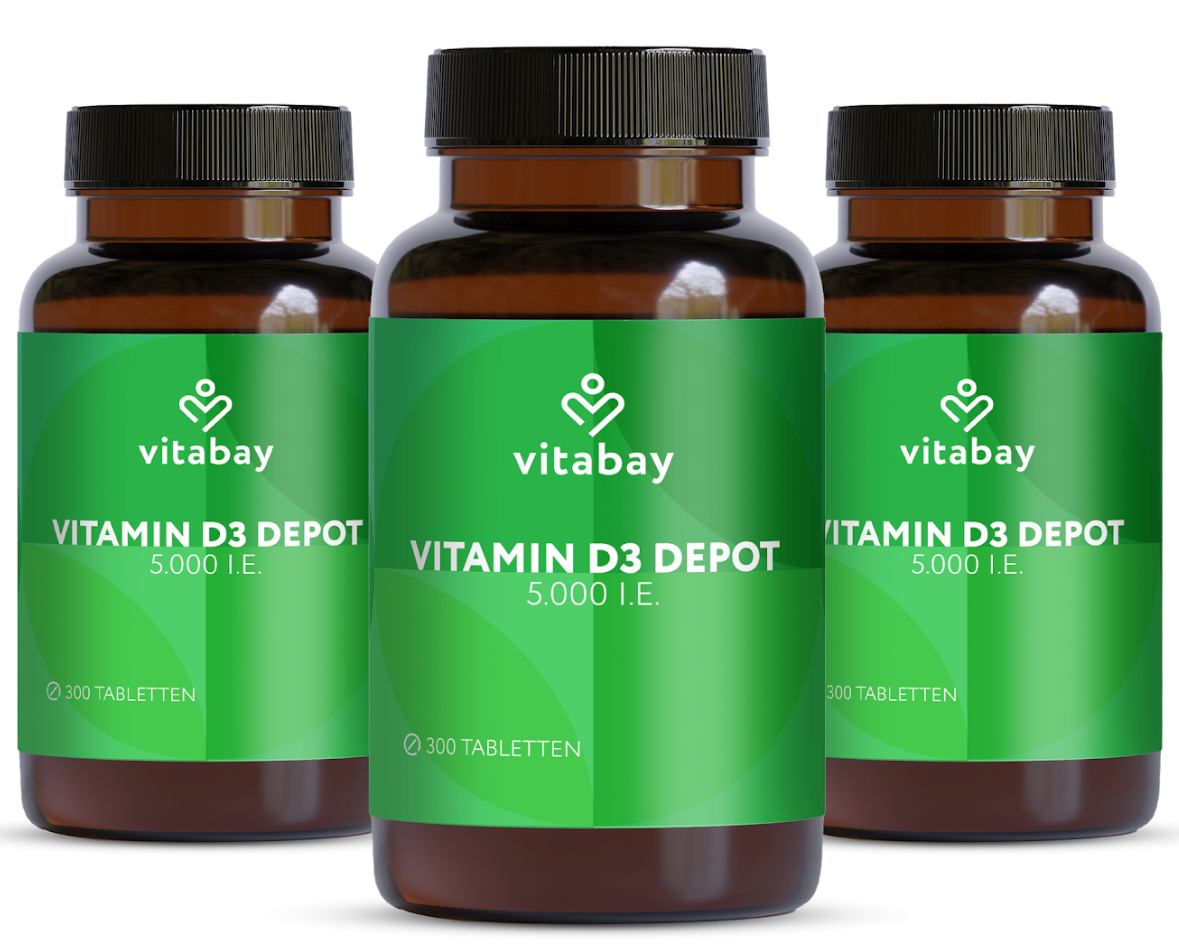 Vitamin D3 Depot 5.000 I.E. - Vegane Tabletten