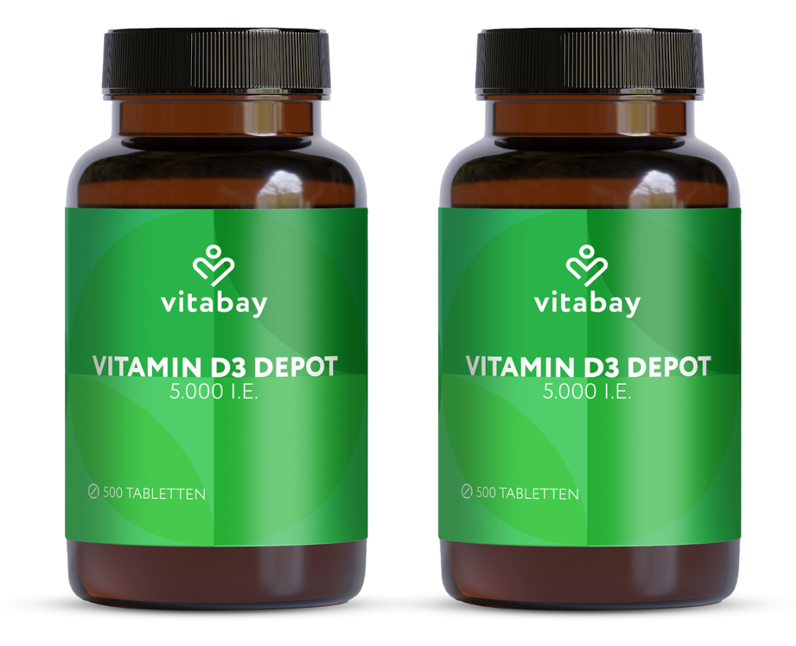 Vitamin D3 Depot 5.000 I.E. - Vegane Tabletten