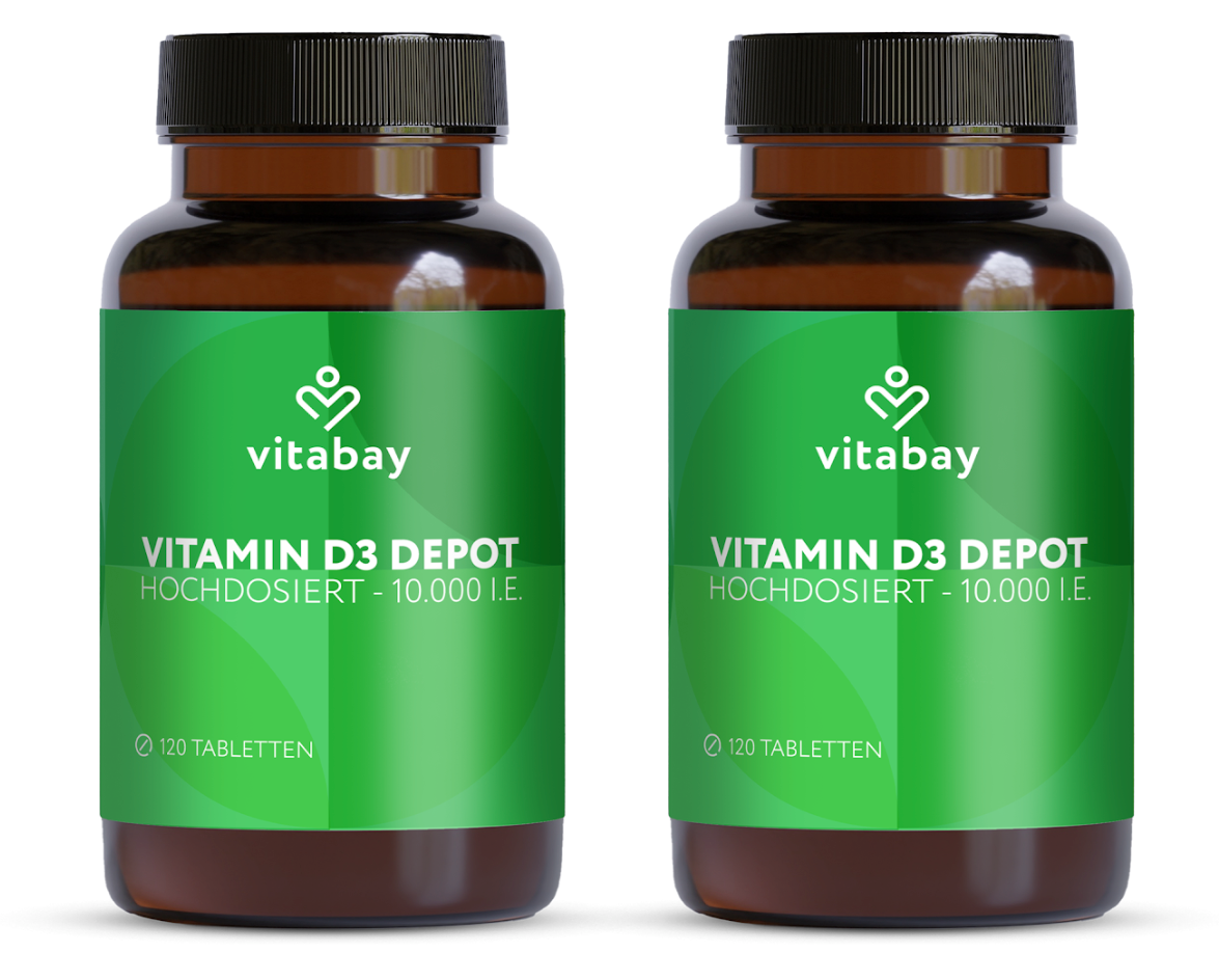 Vitamin D3 Depot 10.000 I.E. - Vegane Tabletten