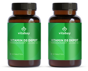 Vitamin D3 Depot 20.000 I.E. - Vegane Tabletten