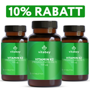 Vitamin K2 100 µg - 120 Vegane Tabletten