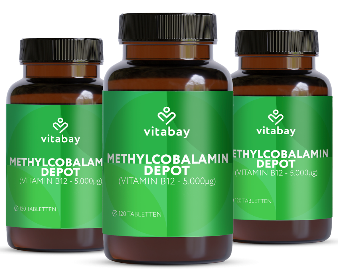 Vitamin B12 Depot 5000 mcg - Vegane Lutschtabletten