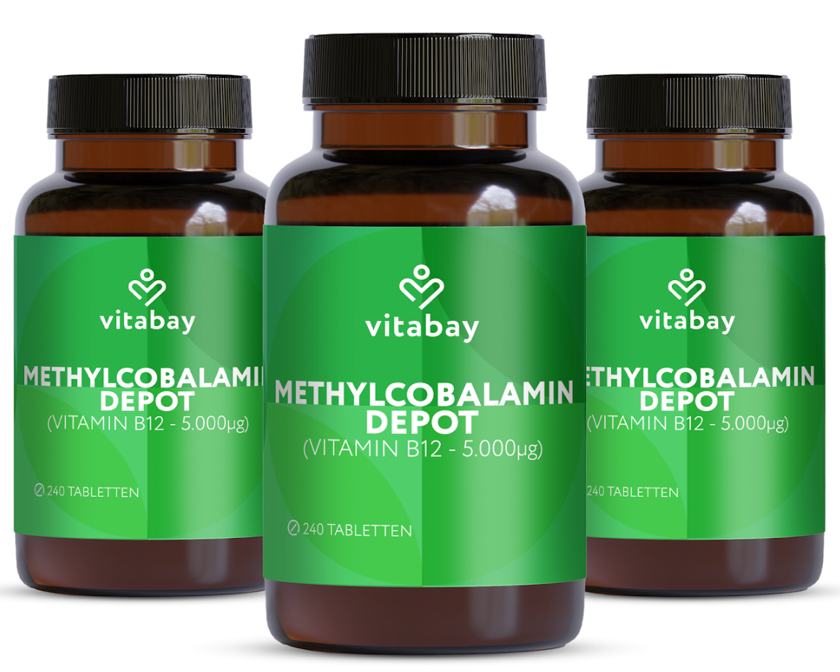 Vitamin B12 Depot 5000 mcg - Vegane Lutschtabletten