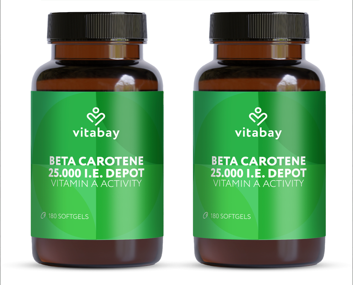 Beta Carotin 25.000 I.E. Depot - 180 vegane Softgels