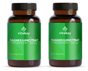 Magnesium Citrat 200mg - 180 vegane Tabletten