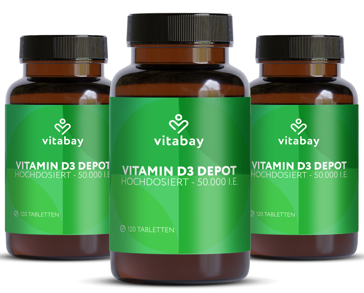 Vitamin D3 Depot 50.000 I.E. - Vegane Tabletten