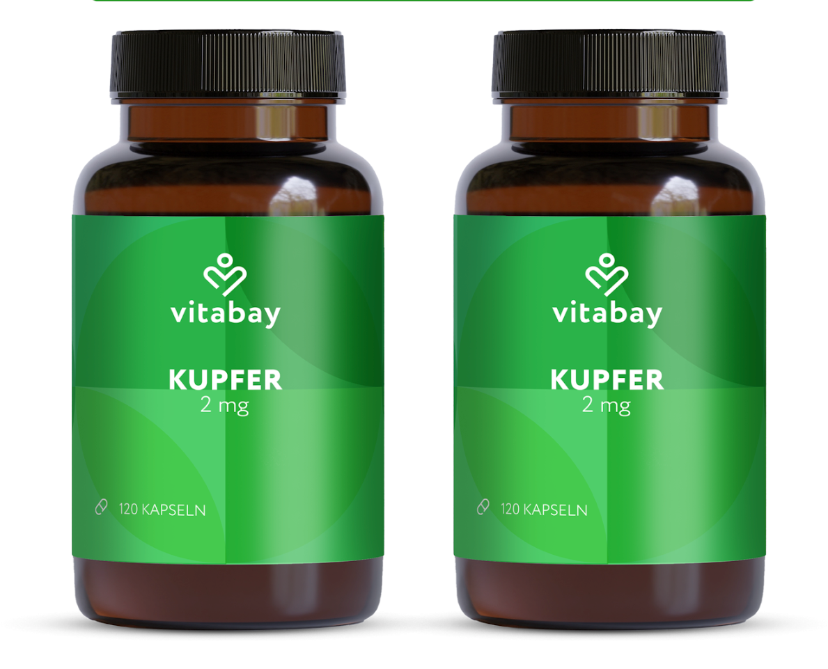 Kupfer 2 mg – 120 vegane Kapseln