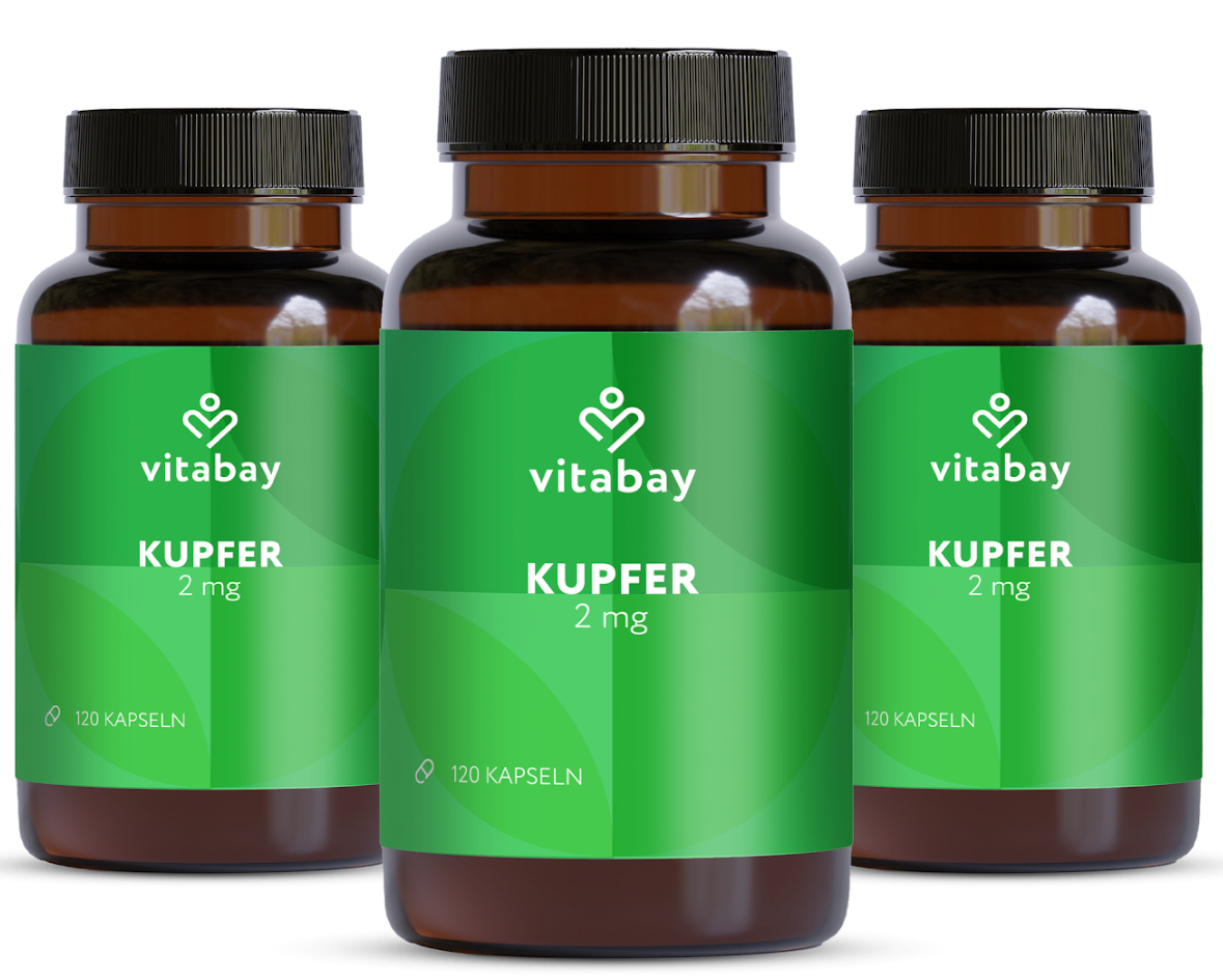 Kupfer 2 mg – 120 vegane Kapseln