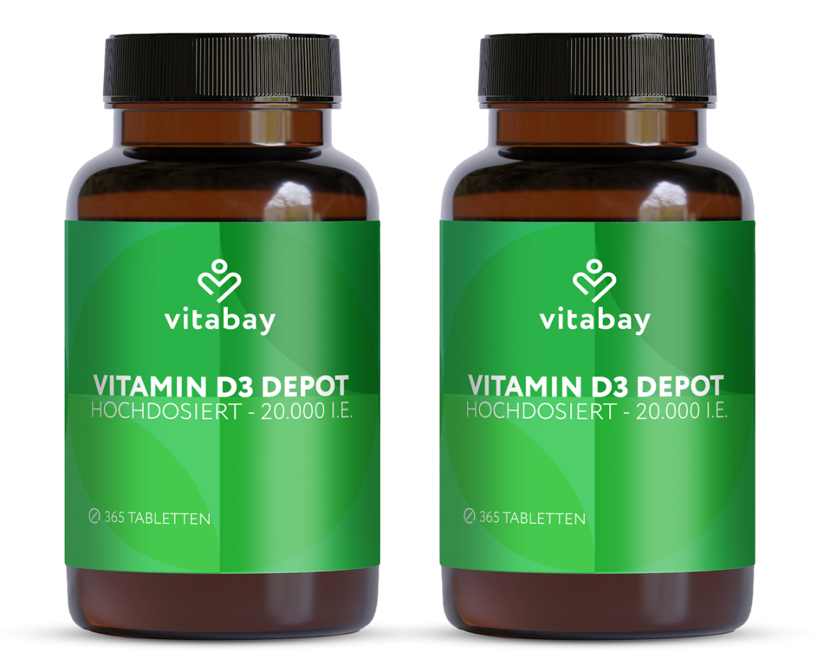 Vitamin D3 Depot 20.000 I.E. - Vegane Tabletten