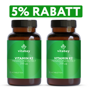 Vitamin K2 MK-7 200 µg - Vegane Tabletten