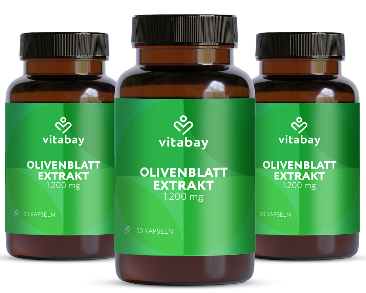 Olivenblatt Extrakt 1200 mg - 90 vegane Kapseln