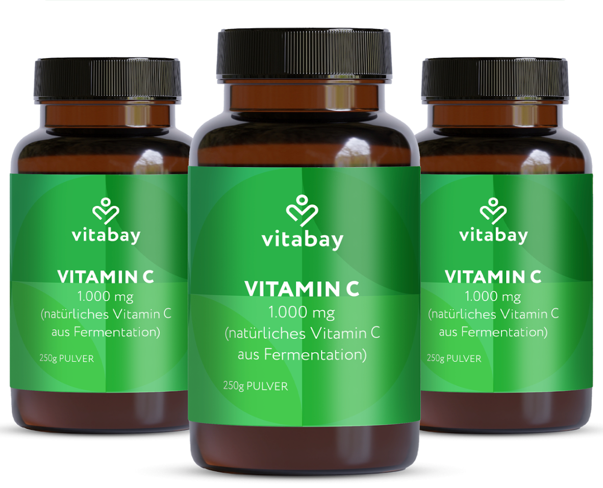 Vitamin C  1000 mg -  250 g veganes Pulver