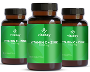 Vitamin C 1000 mg + Zink - 200 vegane Tabletten