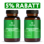 Johanniskraut Extrakt 5000 mg - 120 vegane Kapseln