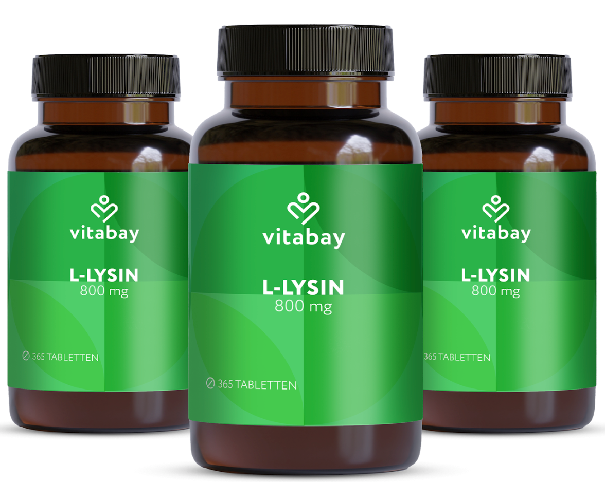 L-Lysin 800mg - Vegane Tabletten