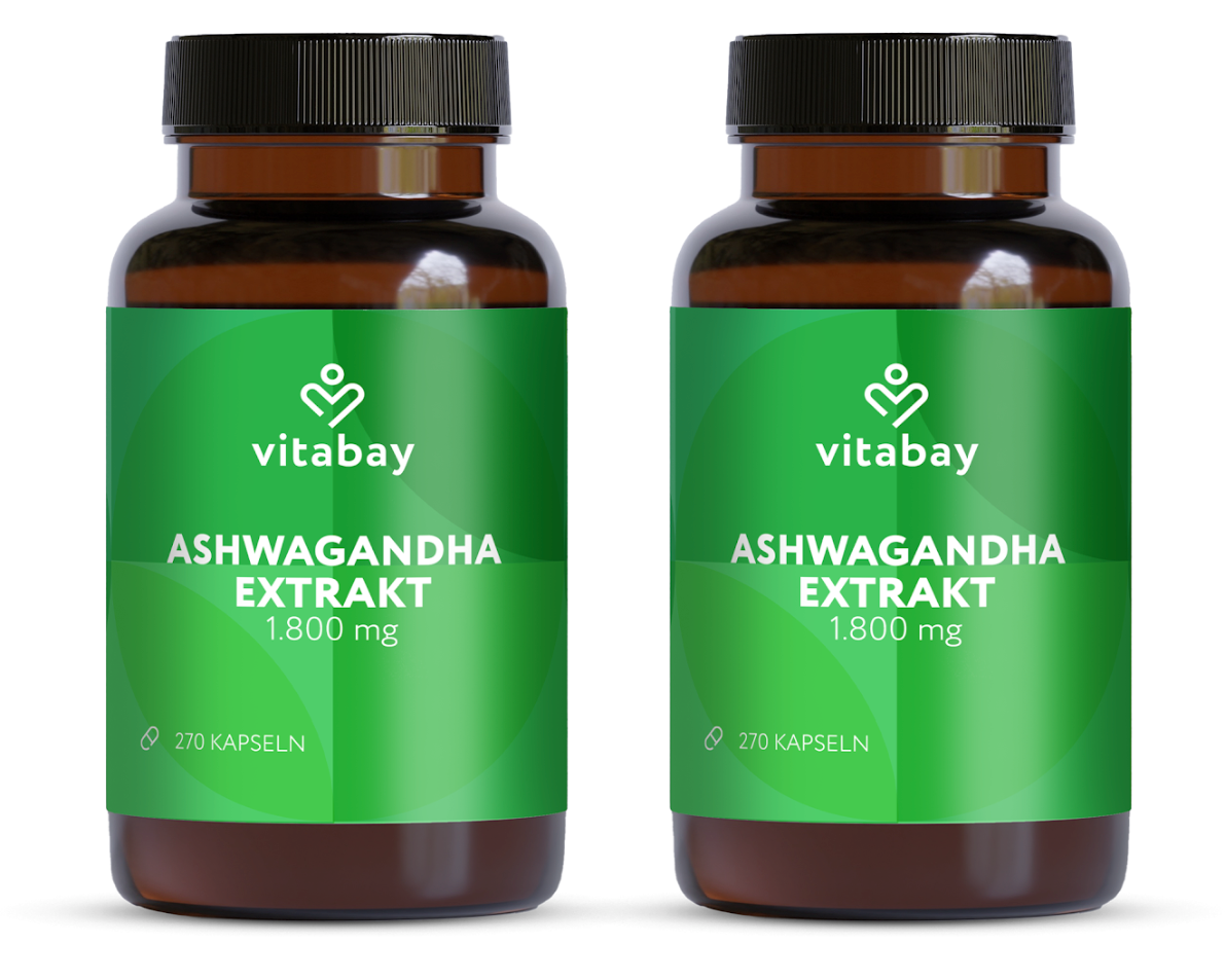 Ashwagandha Extrakt 1.800mg - 270 Kapseln