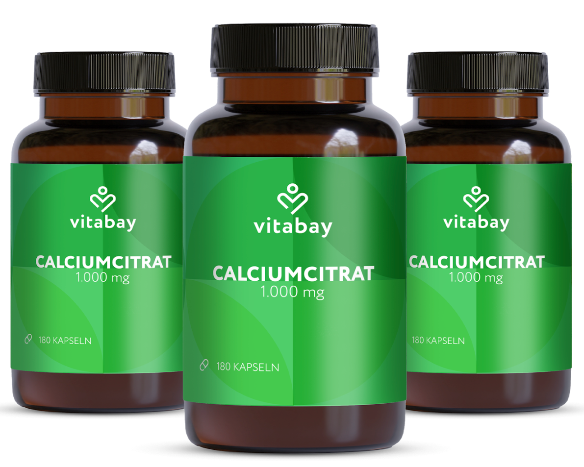 Calciumcitrat 1000mg - Vegane Kapseln