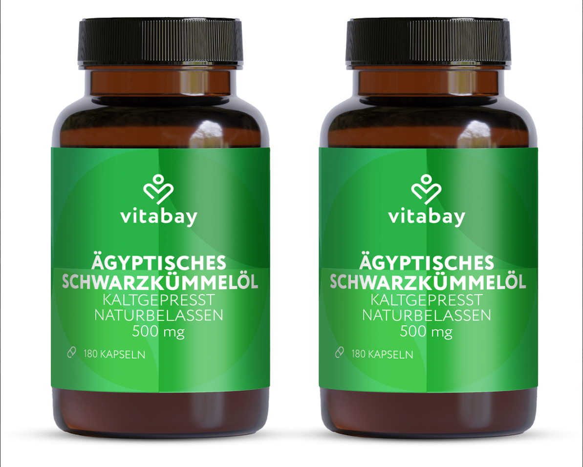 Ägyptisches Schwarzkümmelöl 500 mg - 180 Kapseln