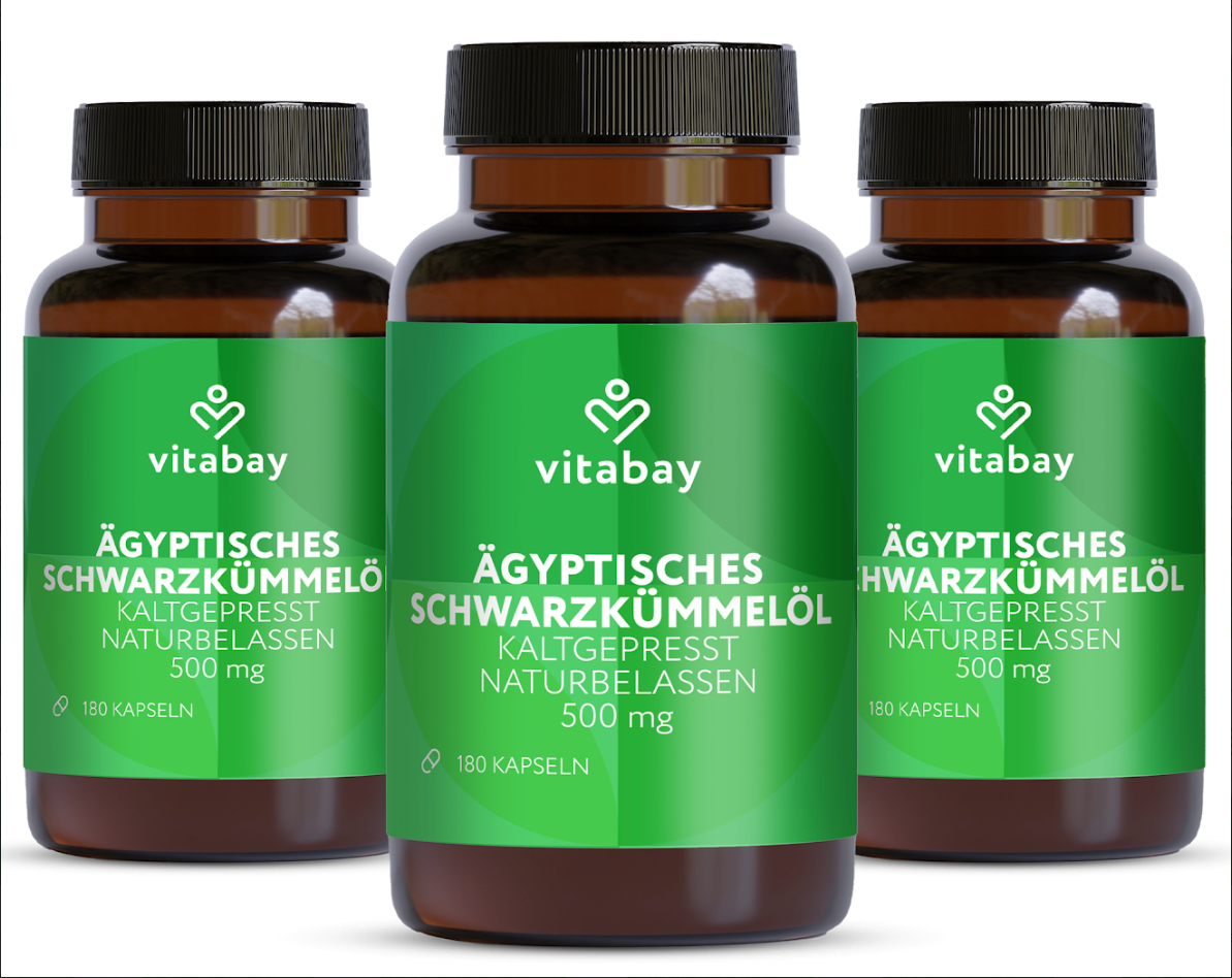 Ägyptisches Schwarzkümmelöl 500 mg - 180 Kapseln