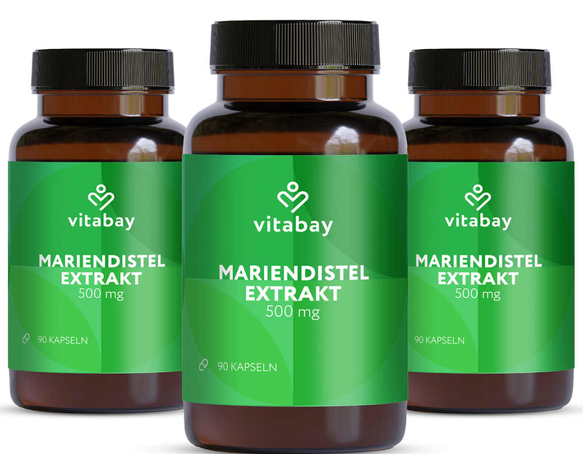 Mariendistel 500mg Extrakt vegan - 90 Kapseln