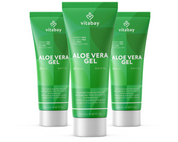 Aloe Vera Gel - 99.9% Aloe Vera plus Gurken Extrakt Feuchtigkeitsspendend - Hautberuhigend