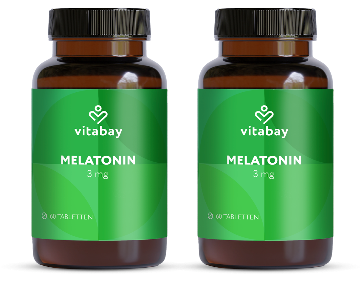 Melatonin 3 mg - Vegane Lutschtabletten