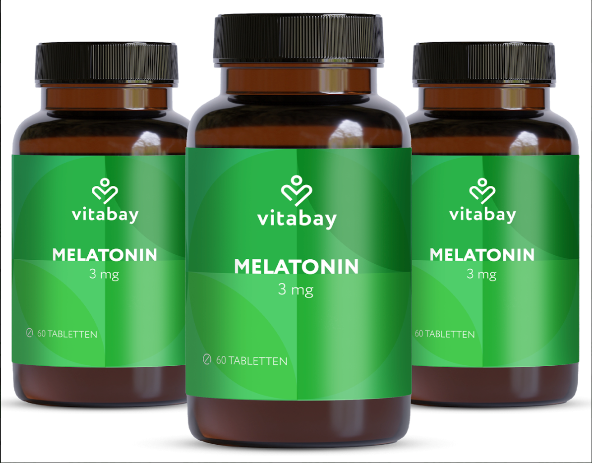 Melatonin 3 mg - Vegane Lutschtabletten